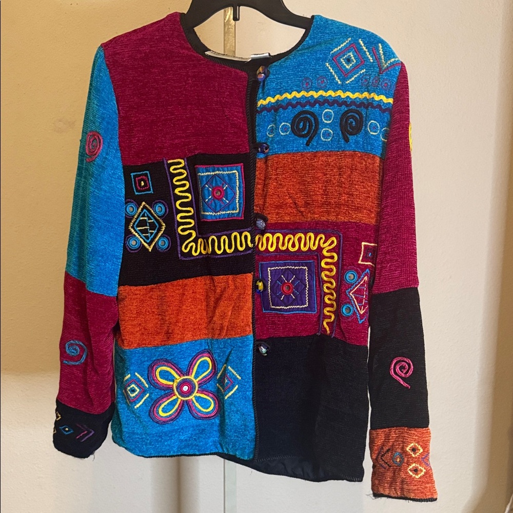 Artistic Patchwork Women's Jacket - image 1